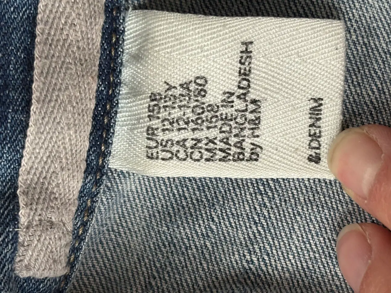 Billede 13 - H&M denimjakke til pige str 158 blå