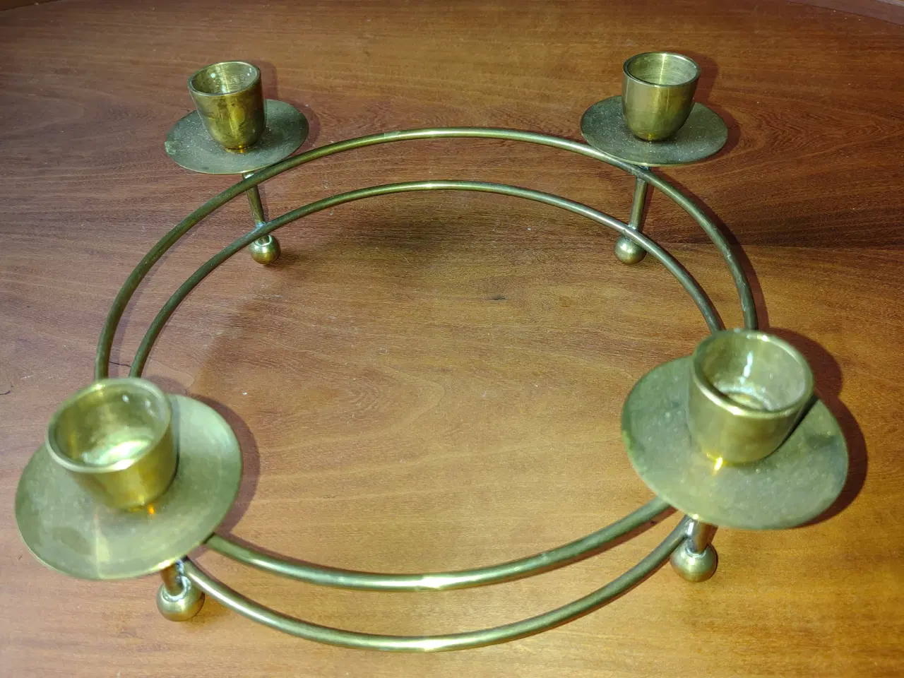 Billede 2 - Fin messing adventsstage