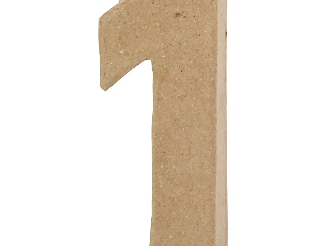 Billede 1 - Håndlavet Papmaché Tal - 10 cm Dekoration