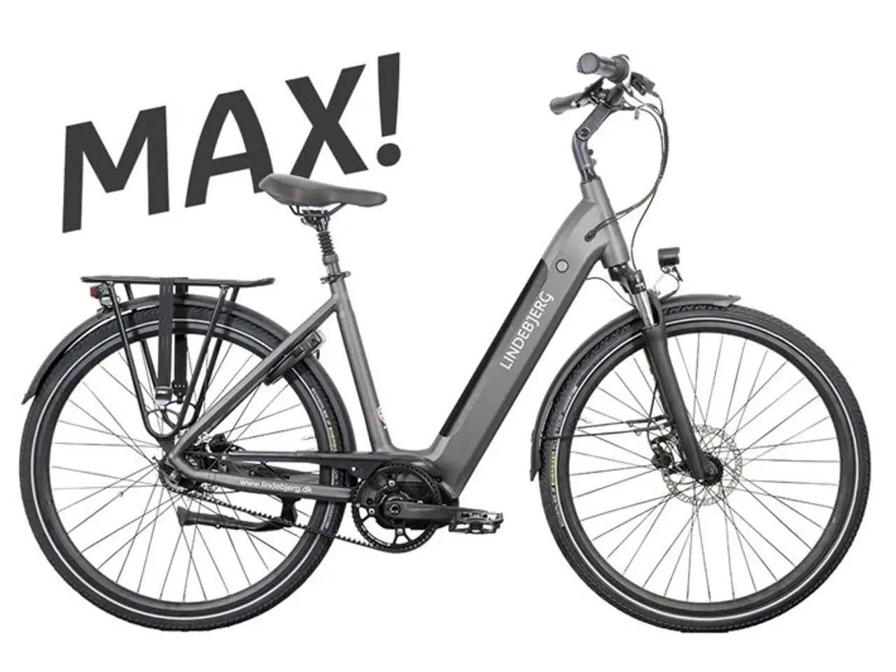 Billede 1 - Lindebjerg 28'' Elcykel Center Royal MAX - Stone Grey