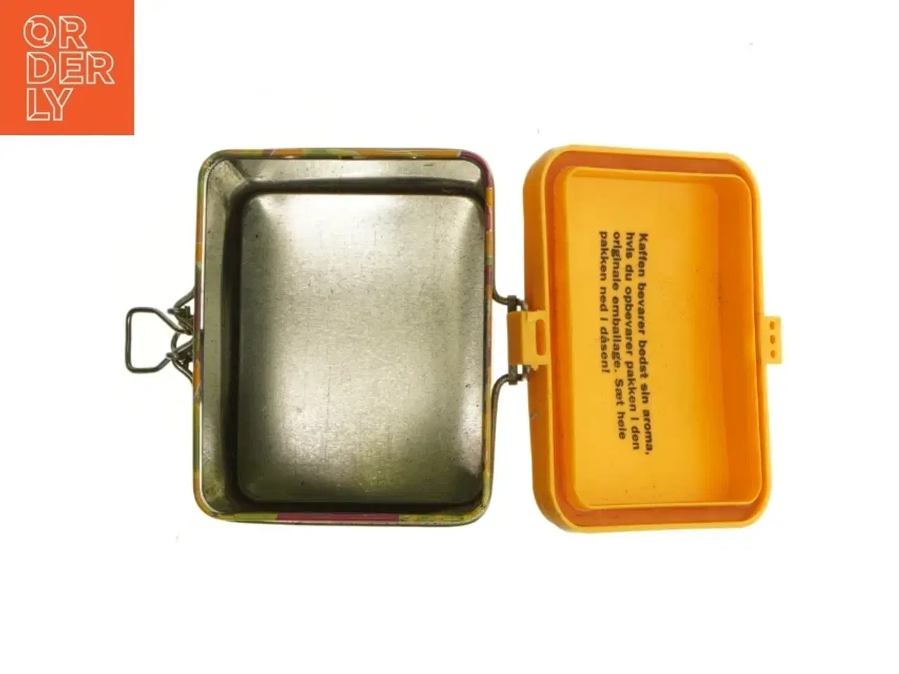 Billede 4 - Gevalia kaffedåse med farverigt design fra Gevalia (str. 20x11x9 cm)