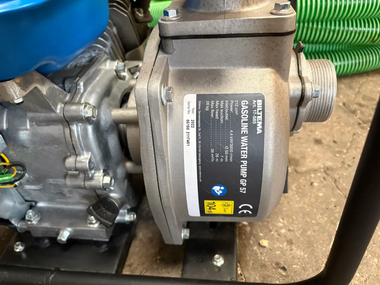 Billede 2 - Benzindrevet vandpumpe GP 57.