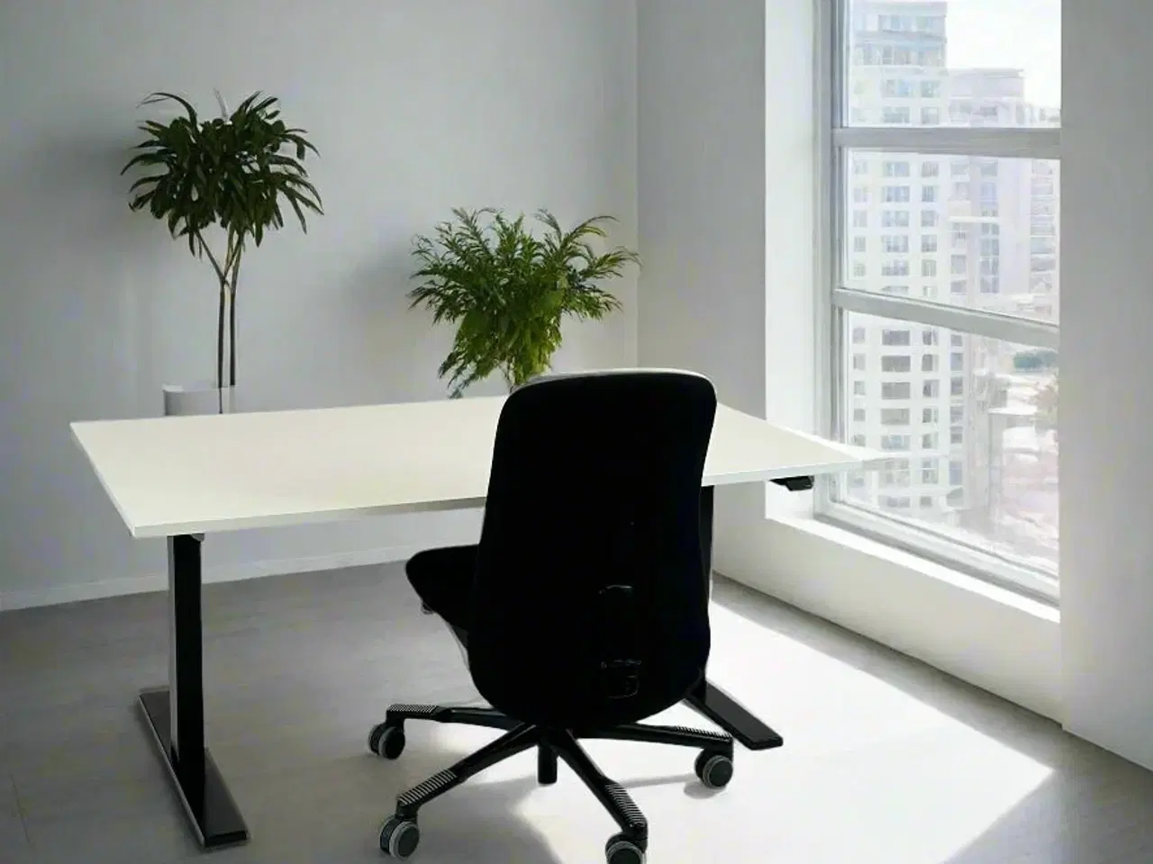 Billede 2 - Hæve/sænkebord 140x80 (m. flex) - Linak