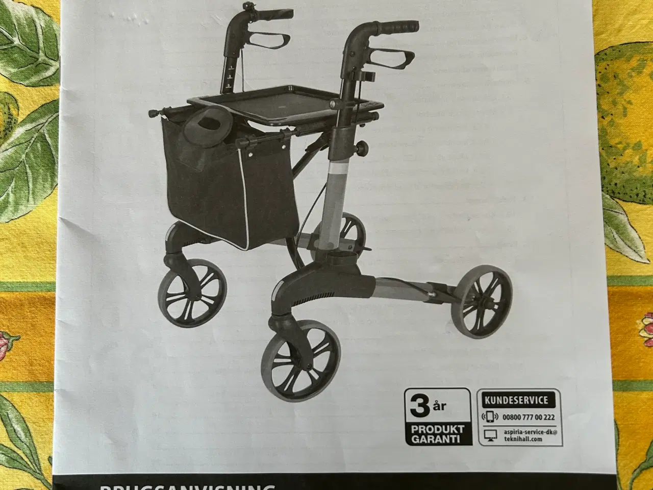 Billede 3 - Foldebar Rollator med taske