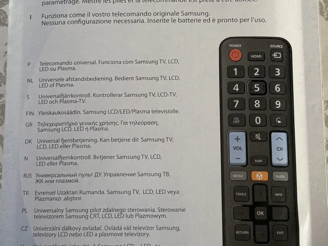 Billede 2 - Samsung TV Fjernbetjening.