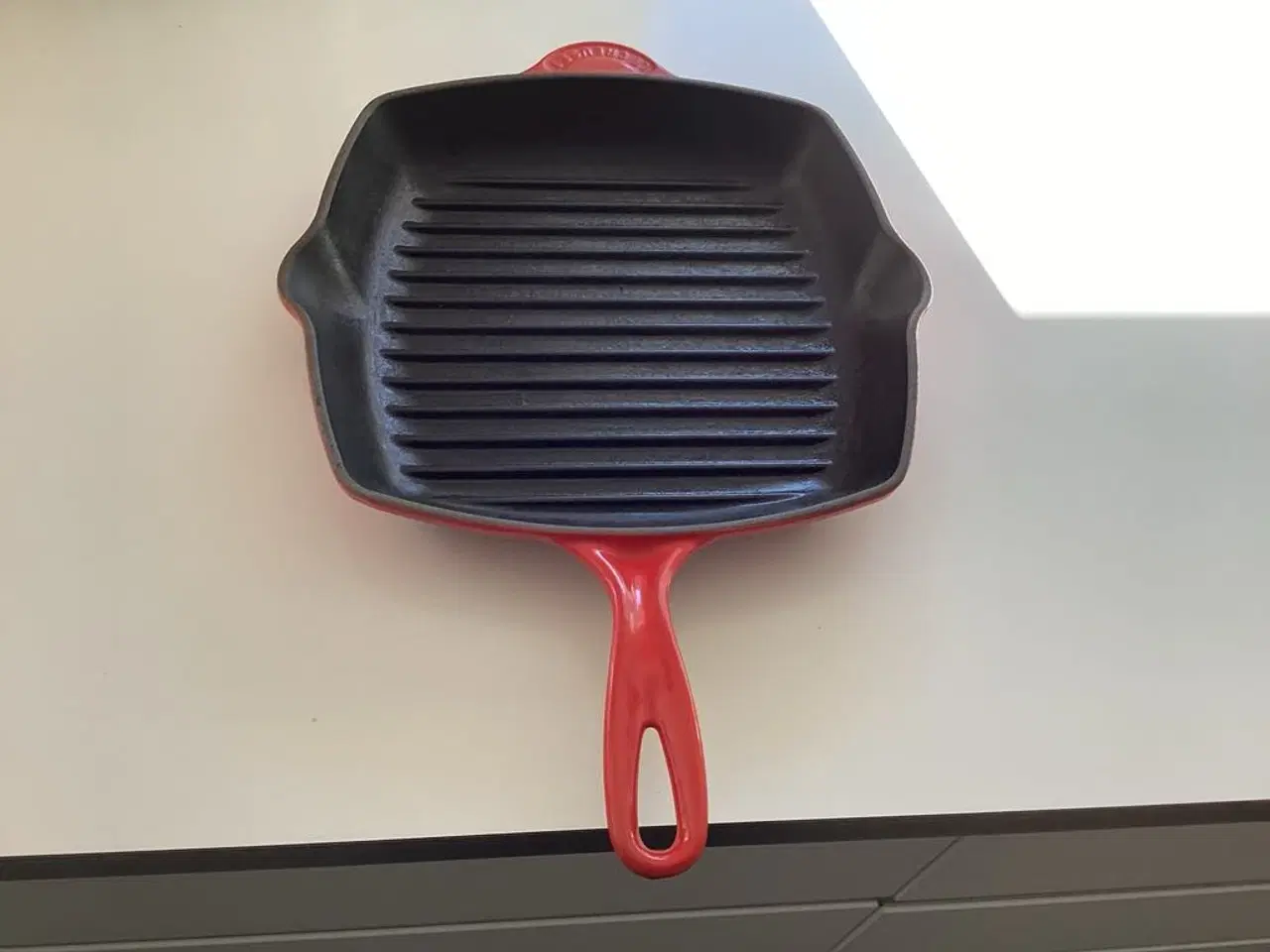 Billede 2 - Pæn og velholdt Le Creuset støbejerns grillpande