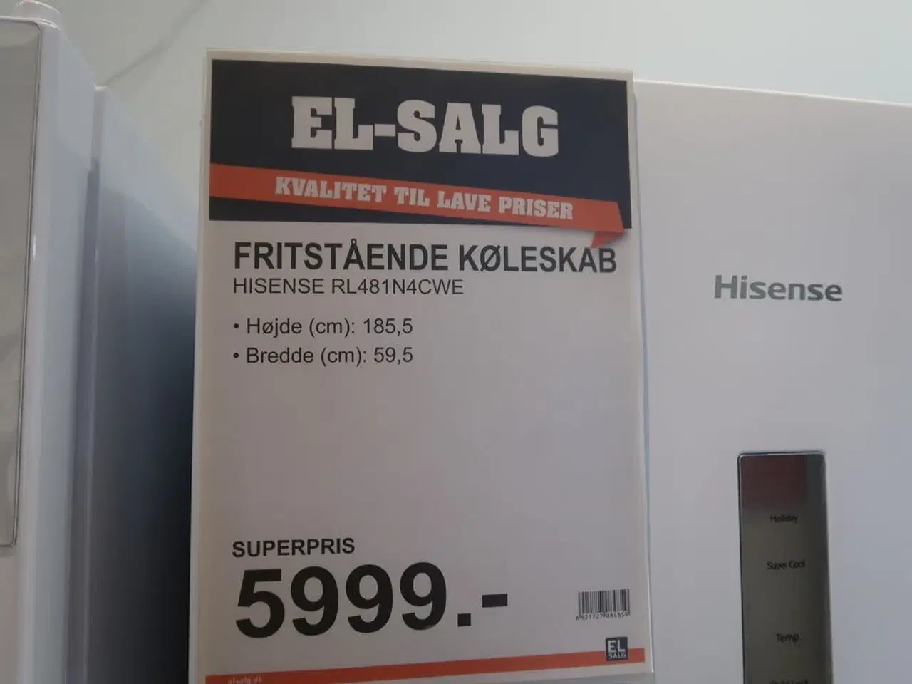Billede 2 - Køleskab HISENSE RL481N4CWE