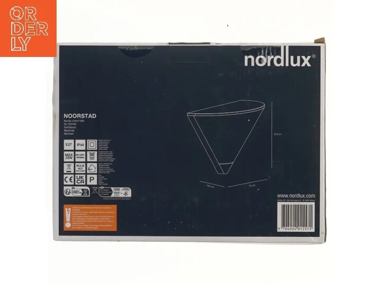 Billede 2 - Nordlux Noorstad udendørs væglampe fra Nordlux (str. 18,8x25x14,6 cm)