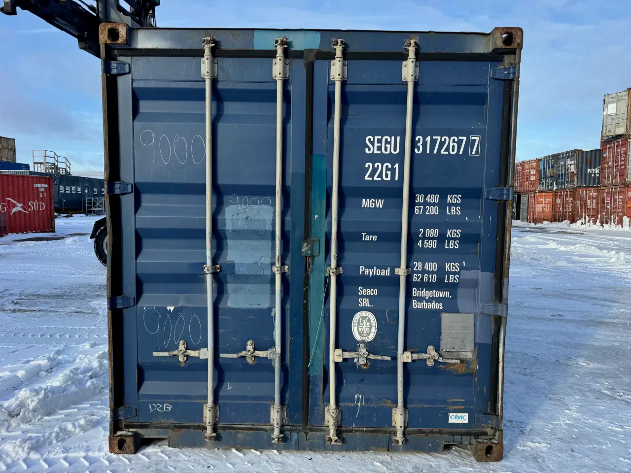 Billede 1 - 20 fods Container- ID: SEGU 317267-7