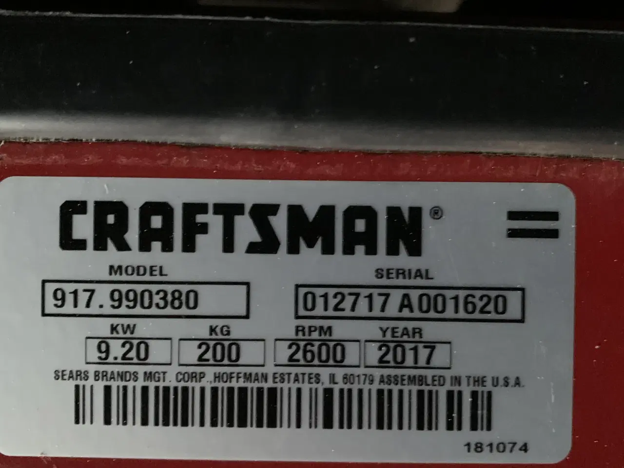 Billede 7 - Havetraktor Craftsman T2000