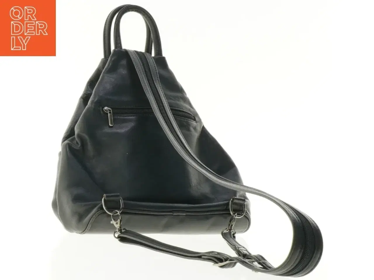 Billede 4 - Sort rygsæk i læder fra Valentino (str. 31 x 41 cm)