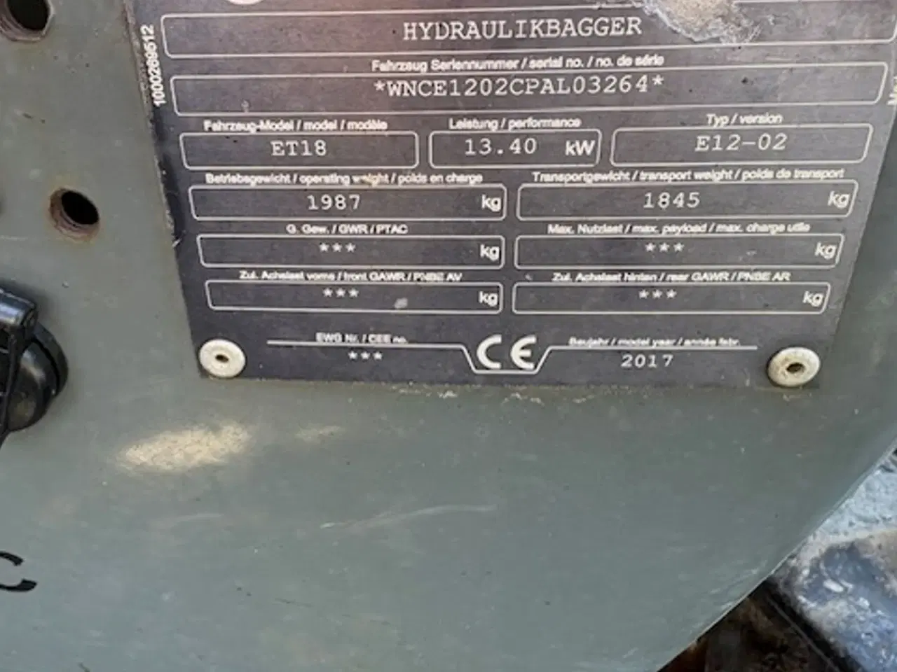 Billede 19 - Wacker Neuson ET 18 CENTRALSMØRING, TILTMAN