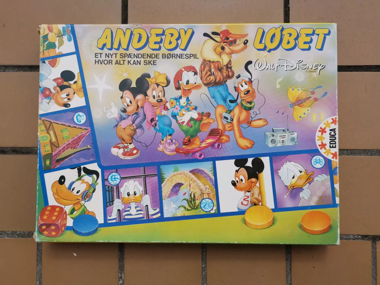Billede 1 - Andeby Løbet Brætspil fra 80'erne Disney