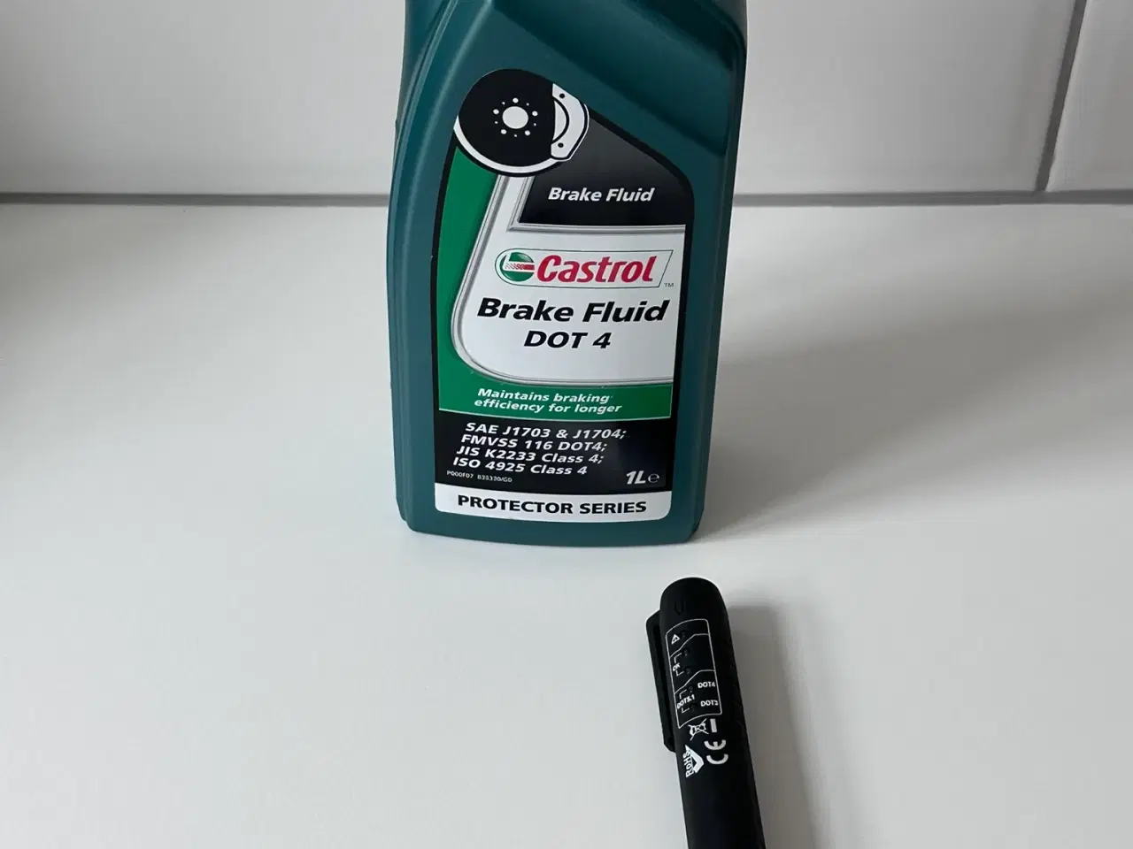 Billede 3 - Bremsevæsketester + Castrol DOT 4 bremsevæske 1L –