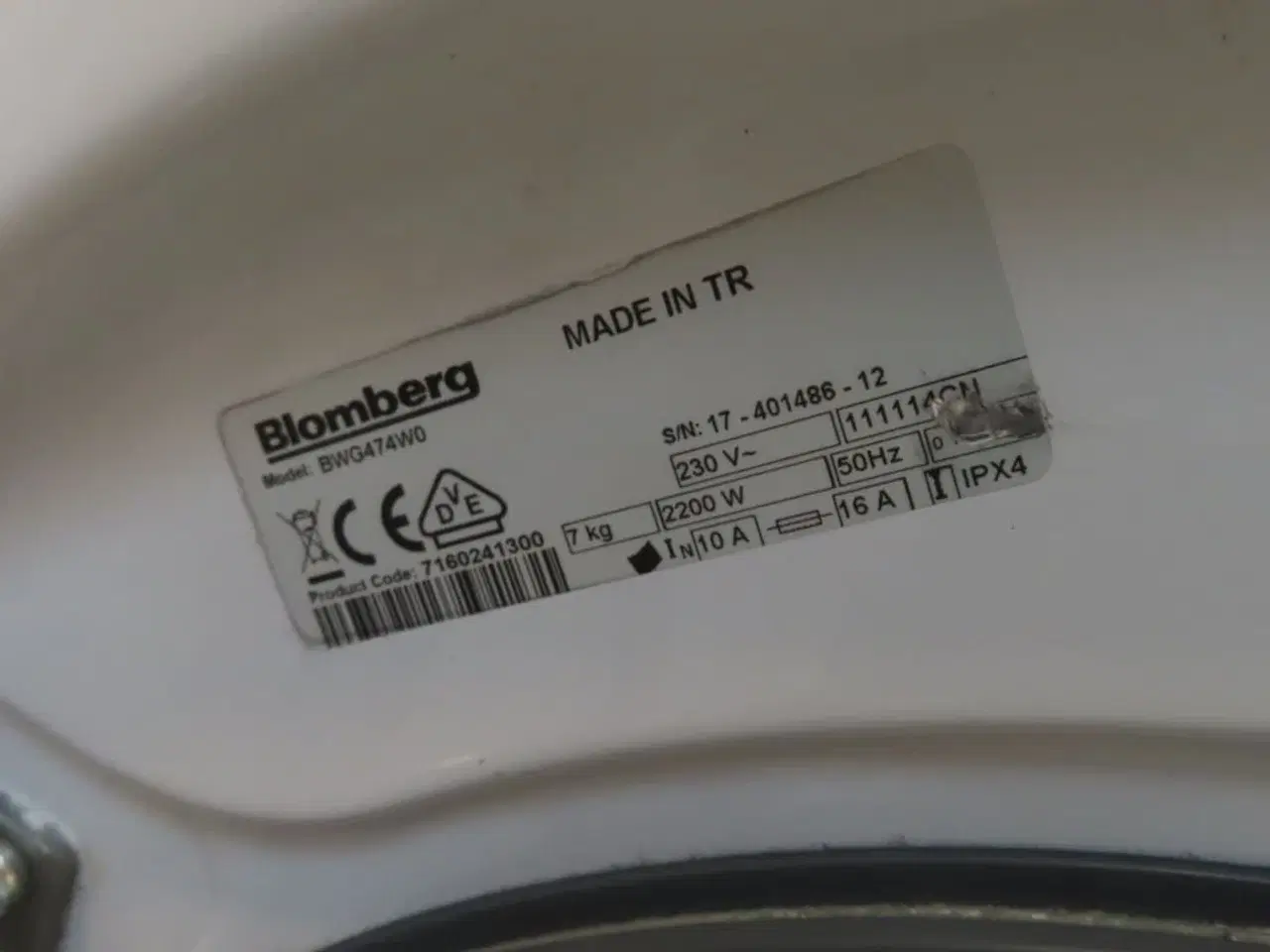 Billede 6 - Vaskemaskine BLOMBERG BWG474W0