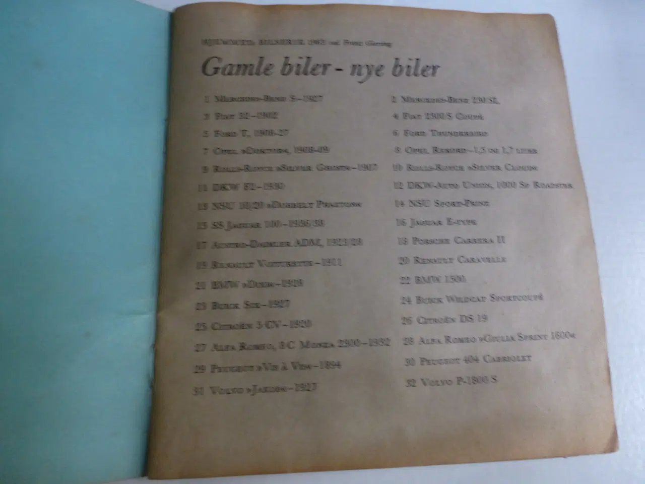 Billede 2 - Samlehæfte med biler fra 1963 Hjemmet