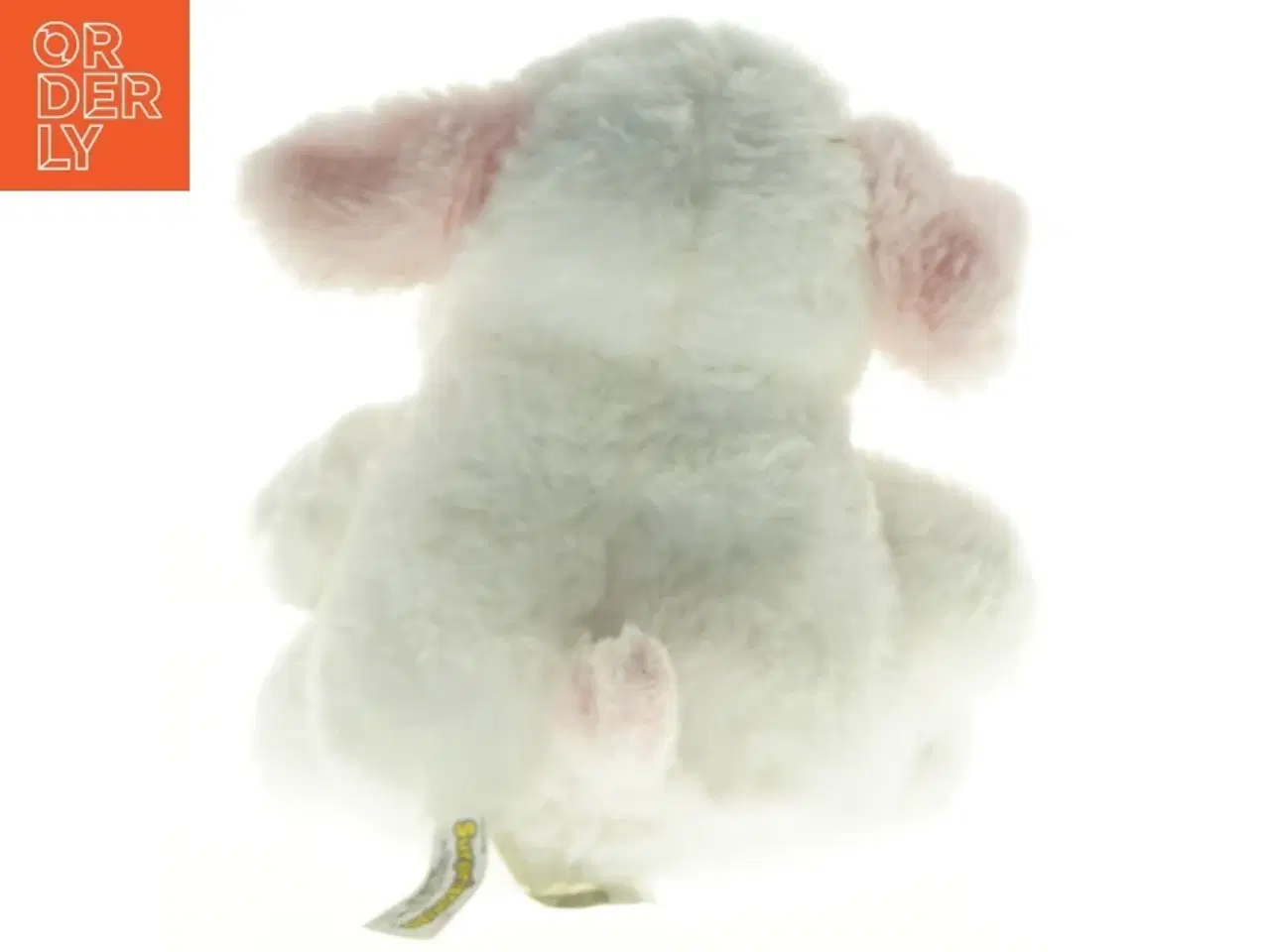 Billede 2 - Hvid plysbamse (str. 23 x 18 cm)
