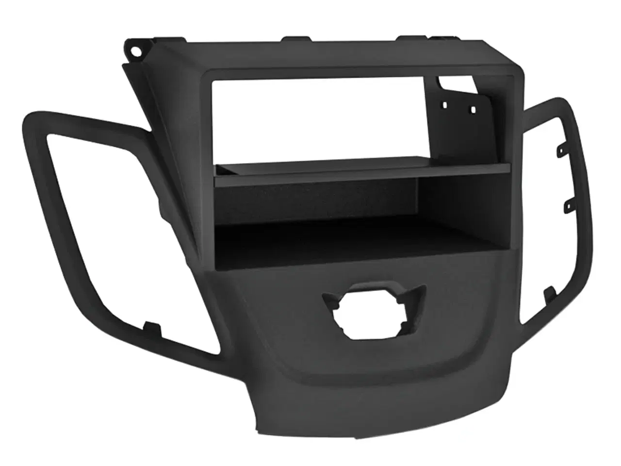 Billede 1 - Radioramme 2-DIN Fiesta 09-> sort med rum