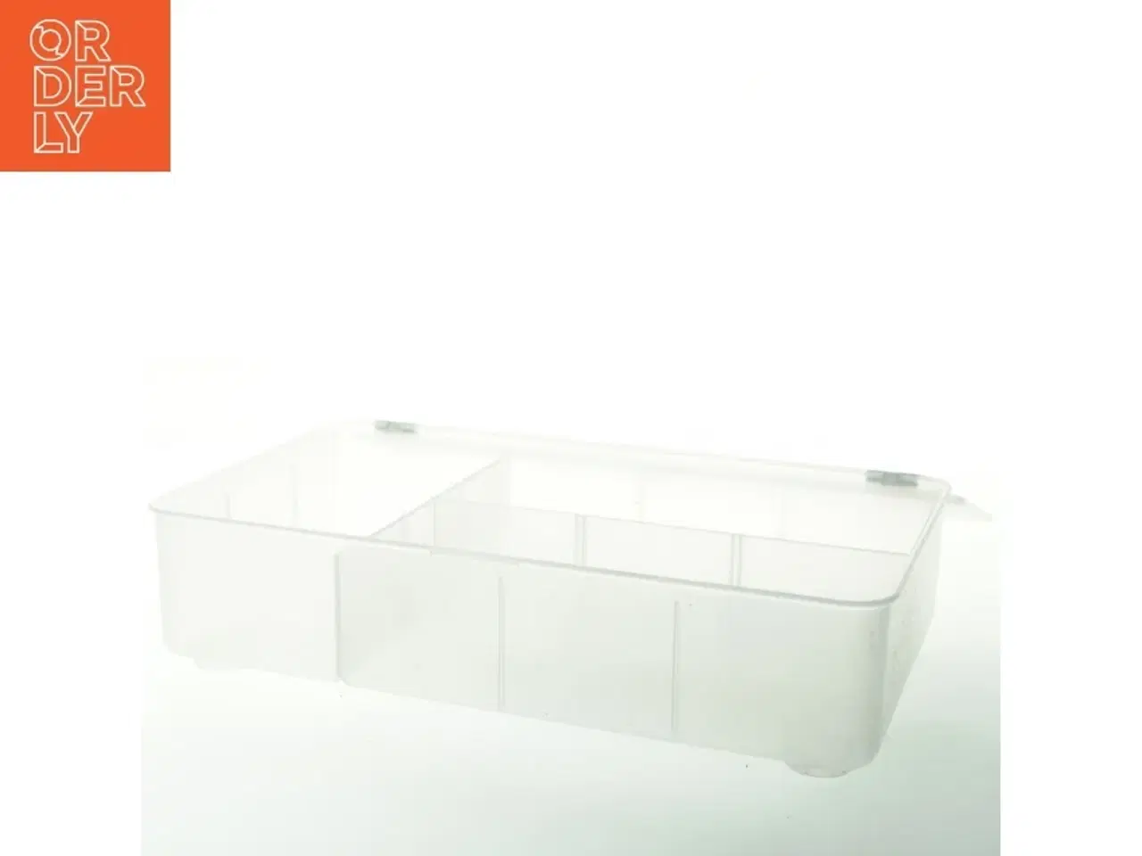 Billede 2 - Gennemsigtig opbevaringskasse med låg fra IKEA (str. 32x19x8 cm)