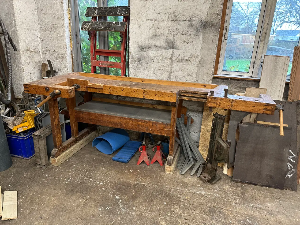 Billede 3 - Flot gammel høvlebænk