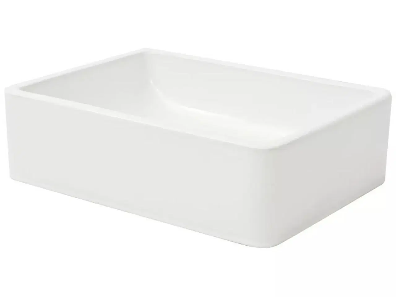 Billede 3 - Håndvask rund keramik 41x30x12 cm hvid