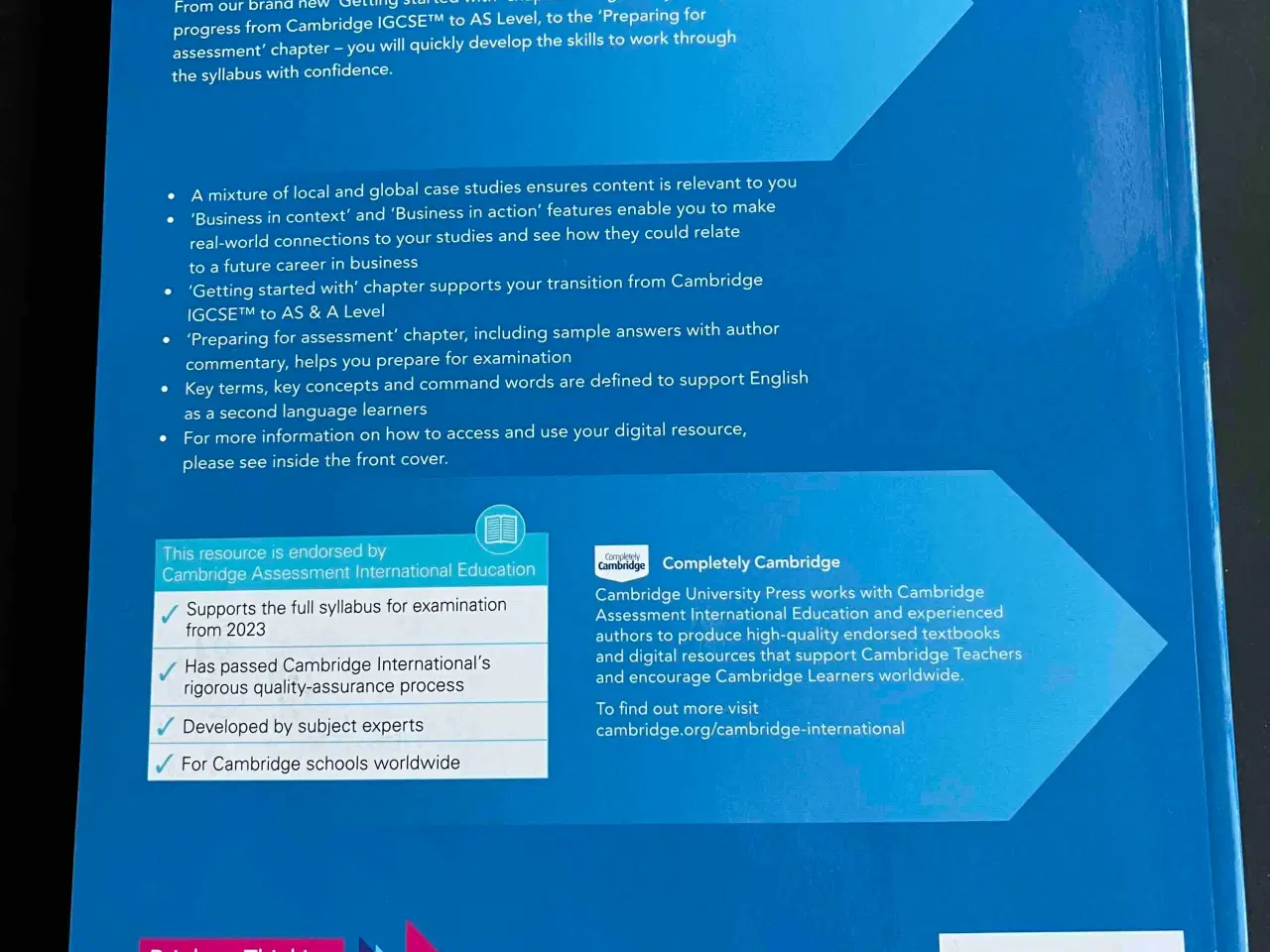 Billede 2 - Cambridge International AS & A Level Business: NY!