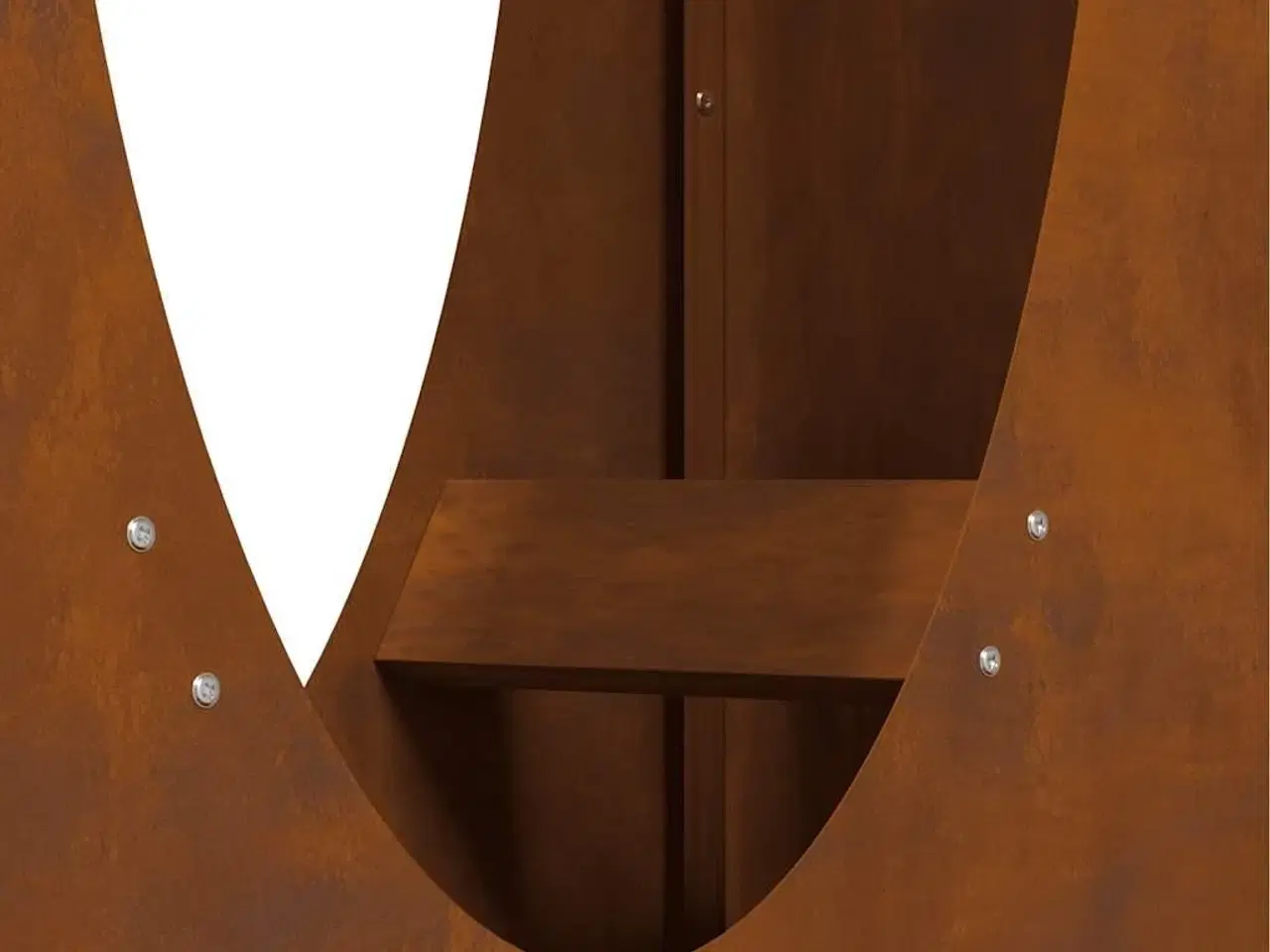 Billede 10 - Brændestativ 50x23x100 cm forvitringsstål