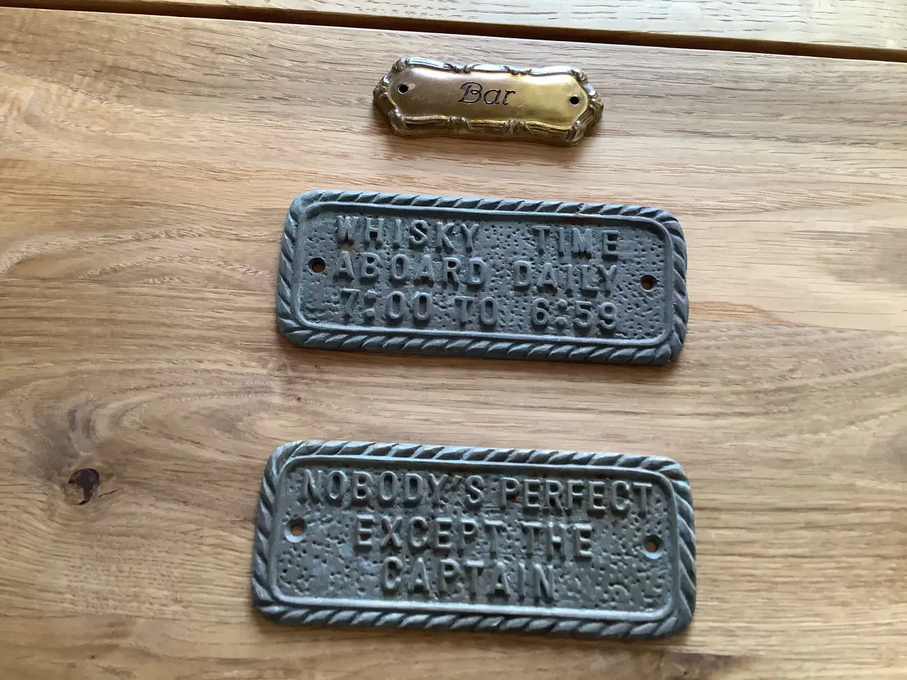 Billede 4 - Sjove Messing skilte