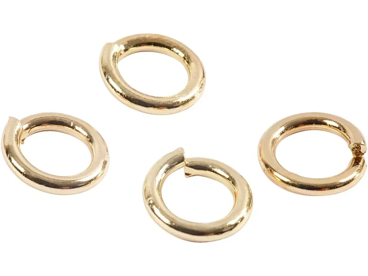 Billede 1 - Forgyldt O-ring 0,7 mm - 500 stk. til smykkeproduktion