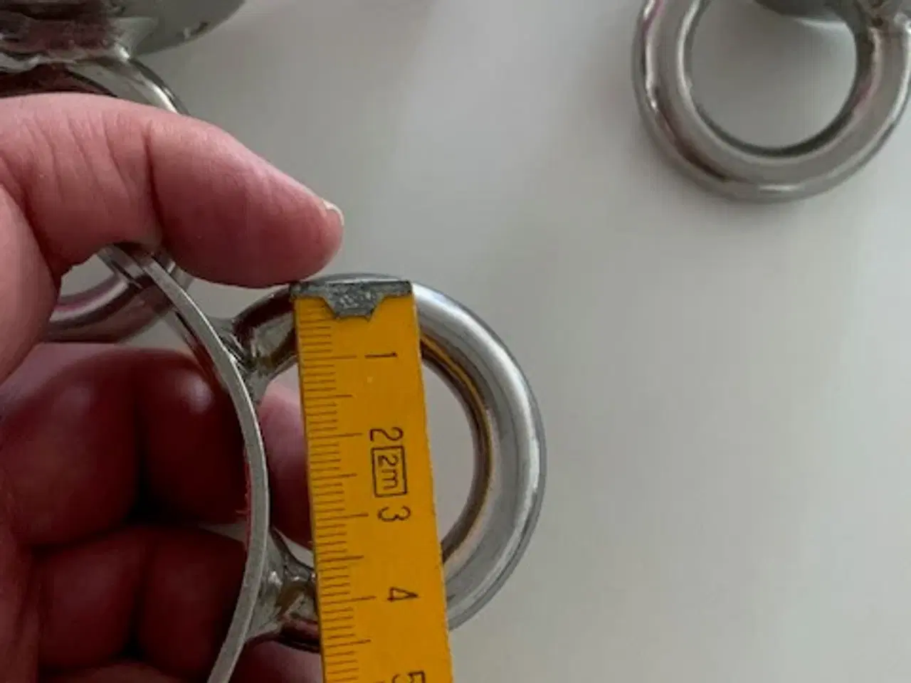 Billede 4 - 4 stk masteplade, rustfrit stål, kraftig kvalitet