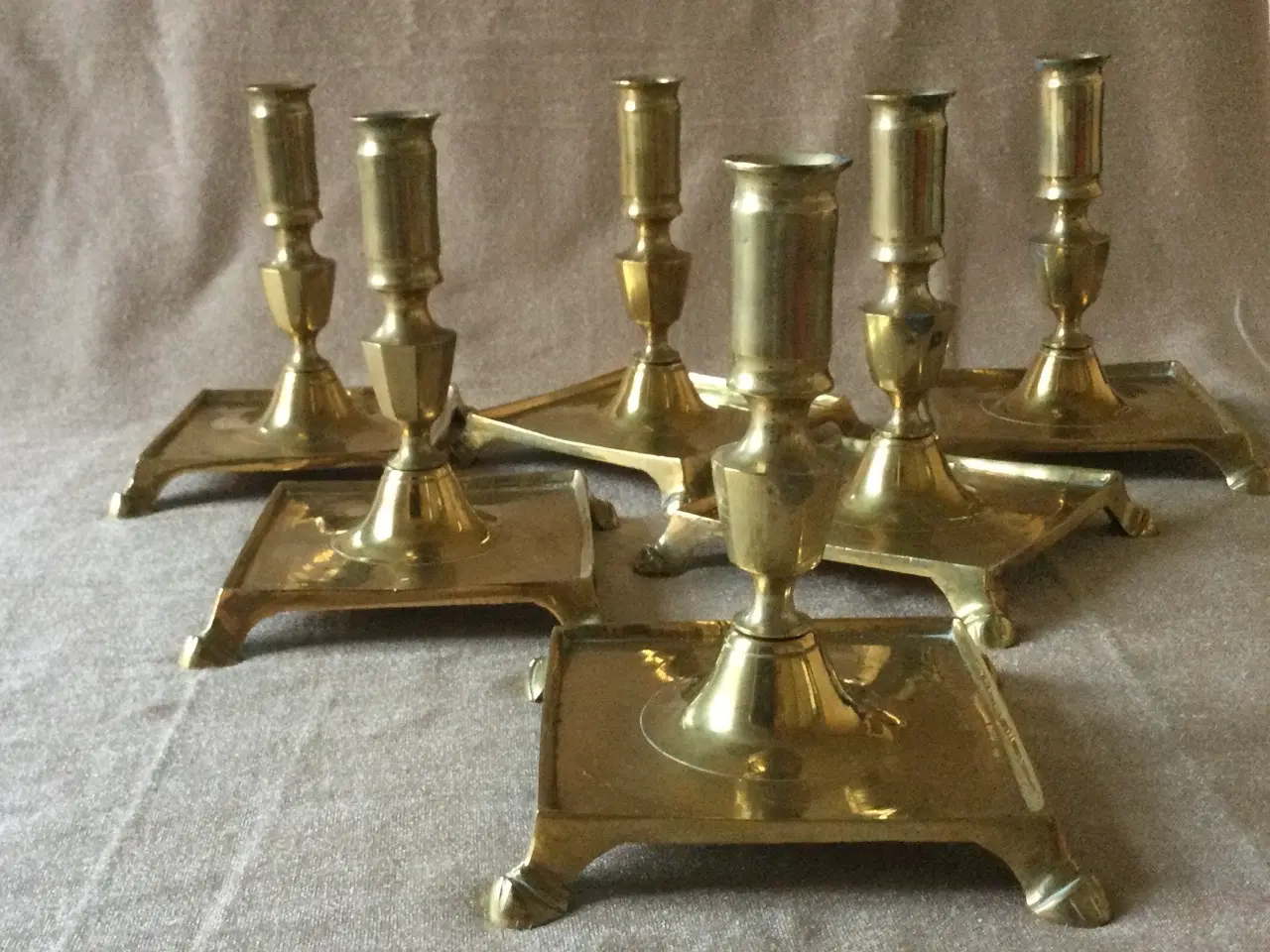 Billede 1 - Messing stager, 6 stk. sjældent udbudt