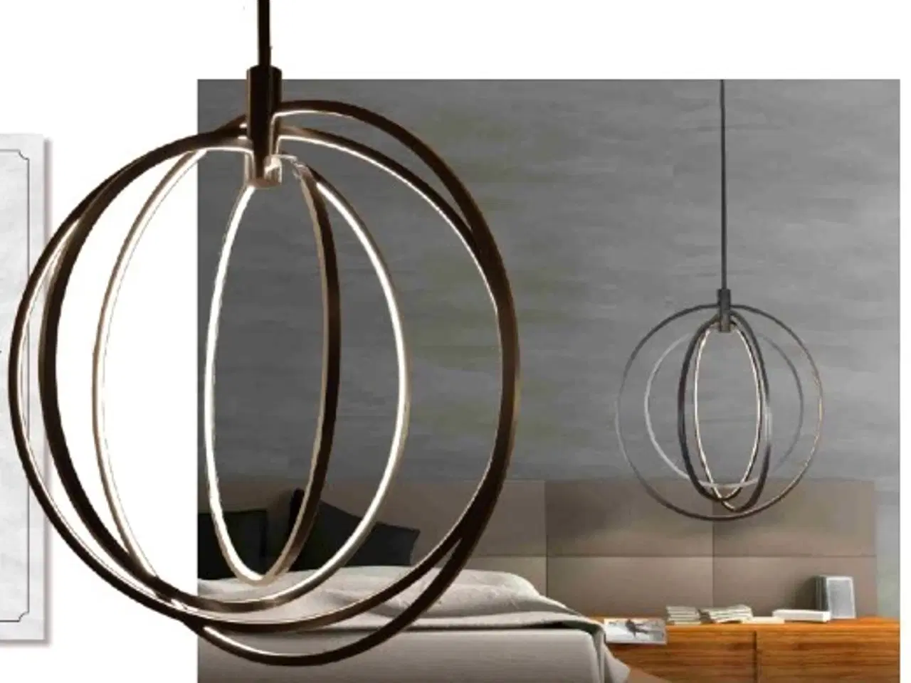 Billede 1 - TrendLight Moon LED Pendel i rustik smedejern