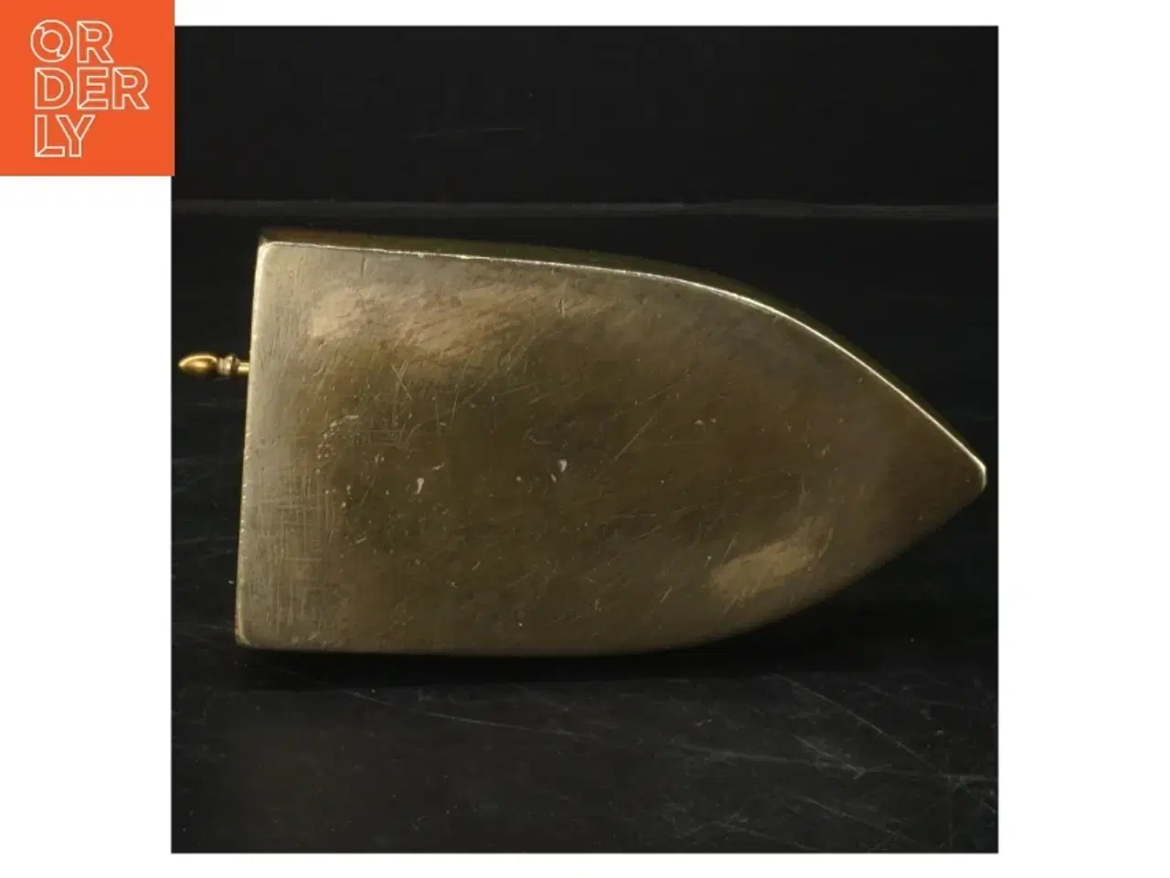 Billede 2 - Messingstrygejern (str.  14,5x13 cm)