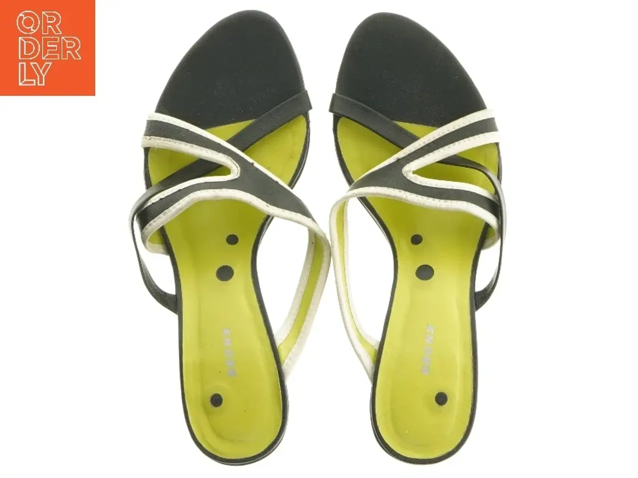 Billede 9 - Sorte og hvide læder stiletter fra Bronx (str. 40)