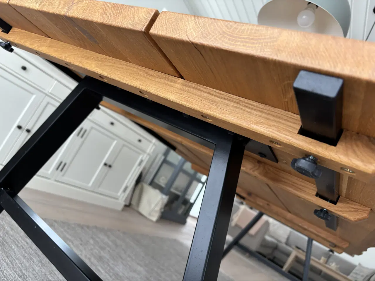 Billede 3 - Flot Plankebord (eg) med 2 tillægsplader