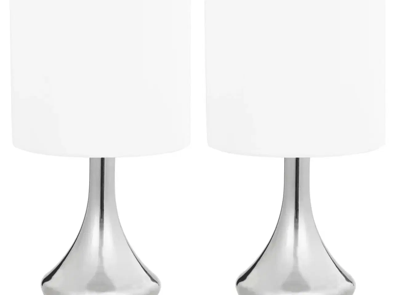 Billede 6 - Bordlamper 2 stk. touch-knap E14 hvid