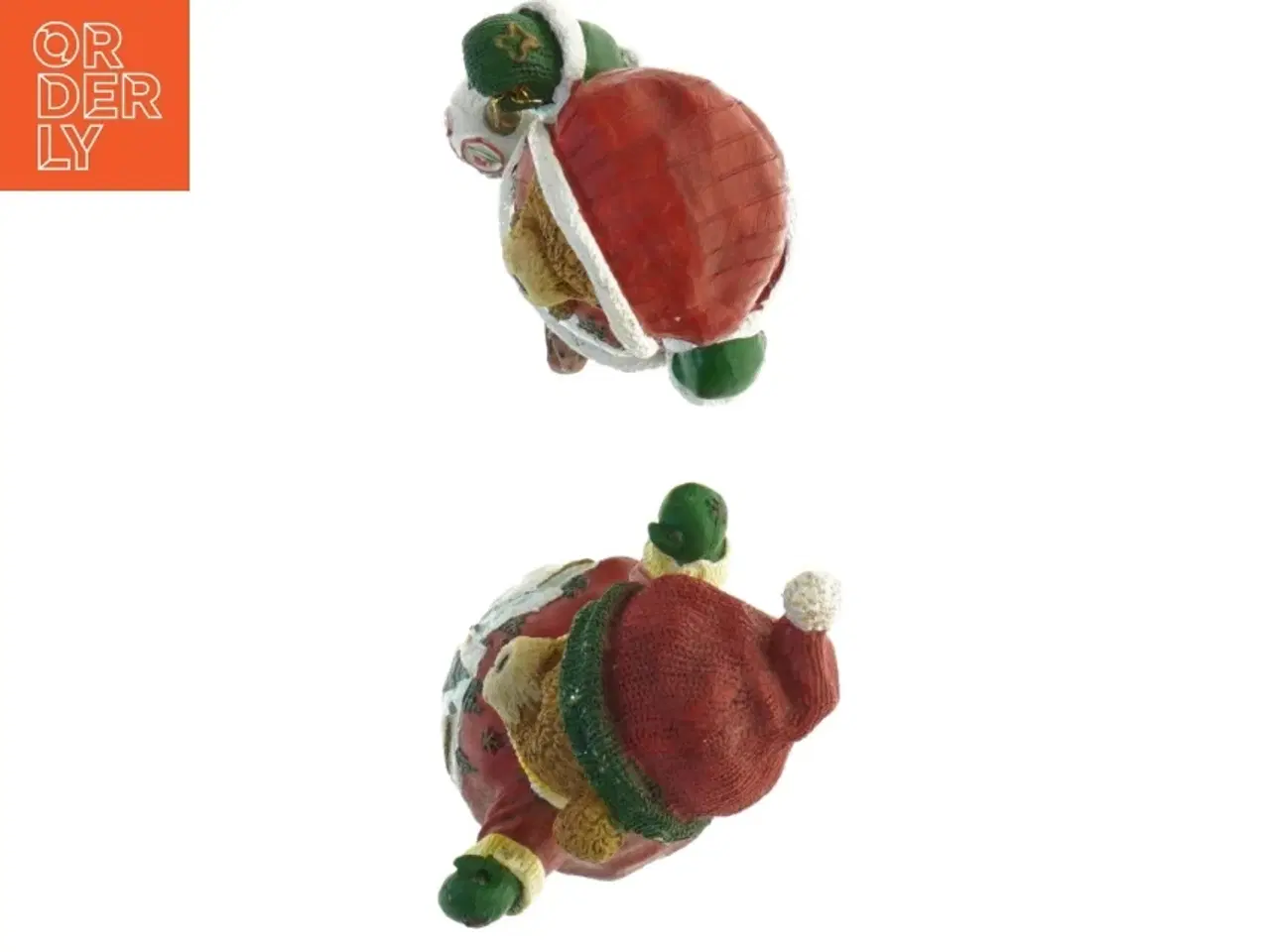 Billede 3 - To julebjørns figurer (str. 13x10,5 cm)