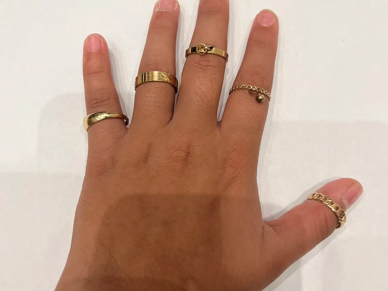 Billede 10 - flotte 8 guld ringe
