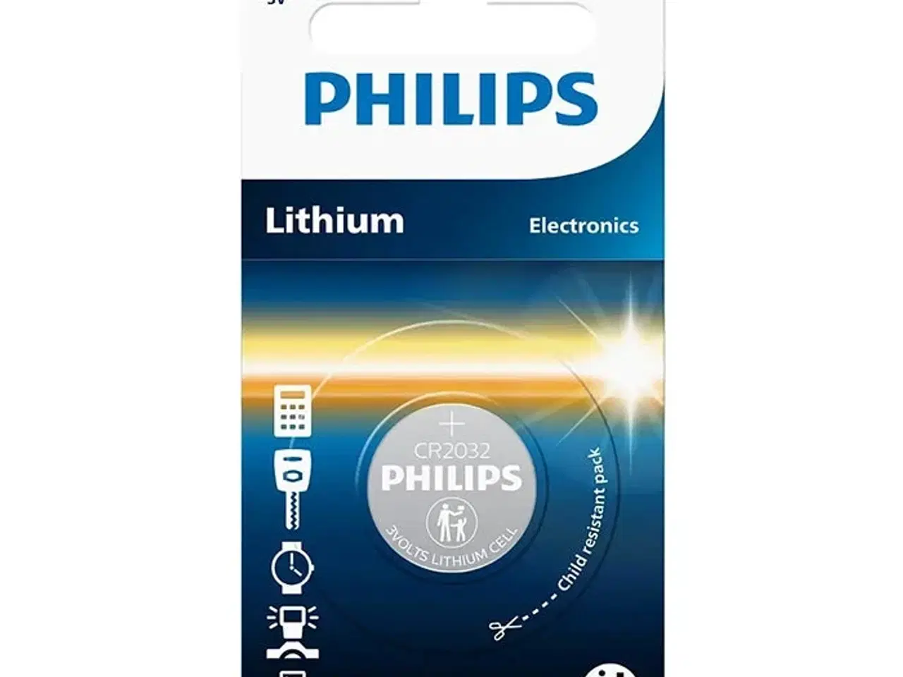 Billede 1 - Philips CR2032 Knapcelle batteri 3V