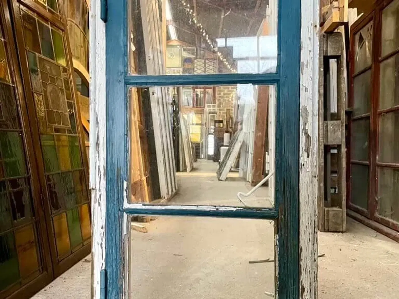 Billede 1 - 1-fags bondehusvindue m. 3-ruders ramme