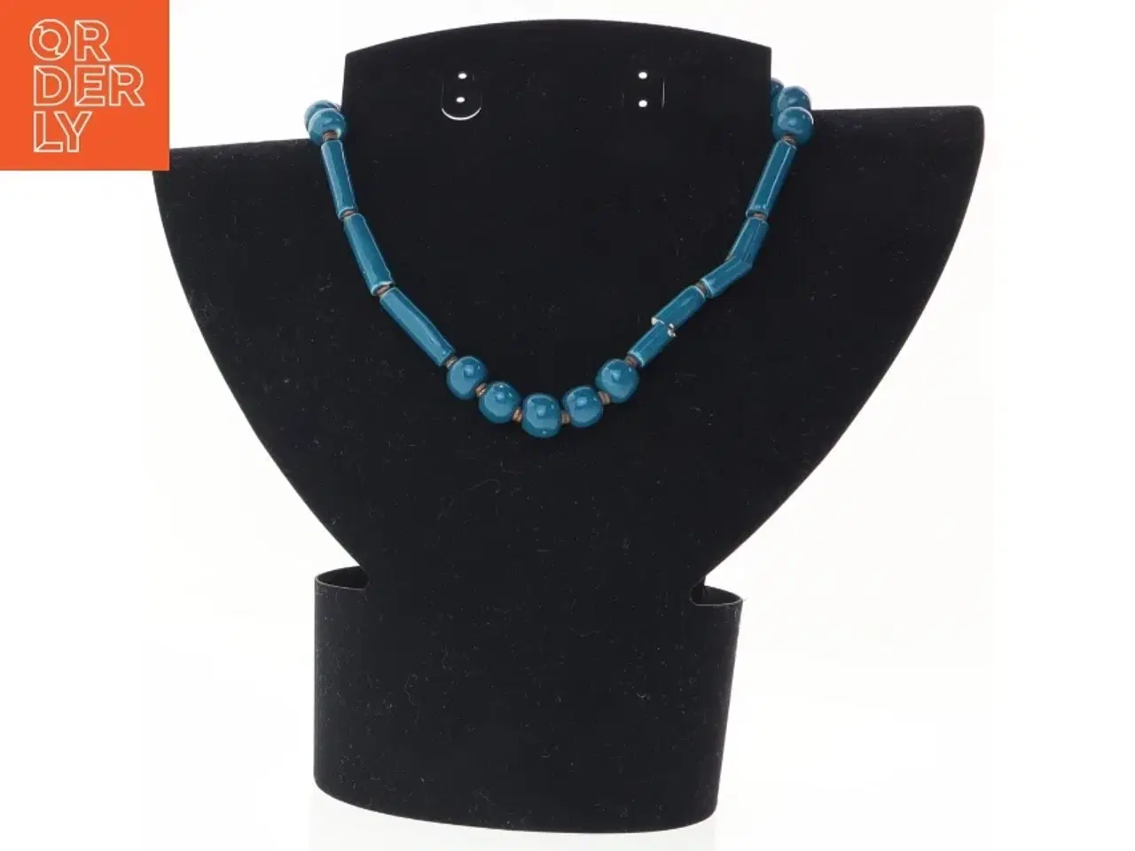 Billede 1 - Blå halskæde (str. 42 cm)