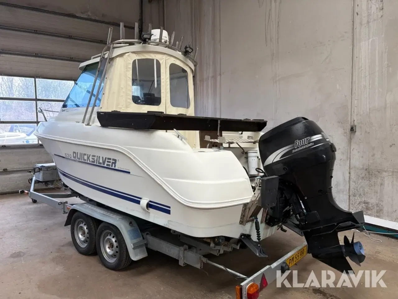 Billede 3 - Motorbåd Quicksilver 530 Pilothouse med bådtrailer
