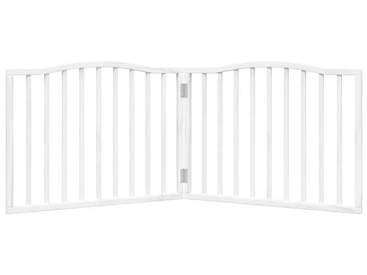 Billede 4 - Hundelåge 2 paneler 160 cm foldbar poppeltræ hvid