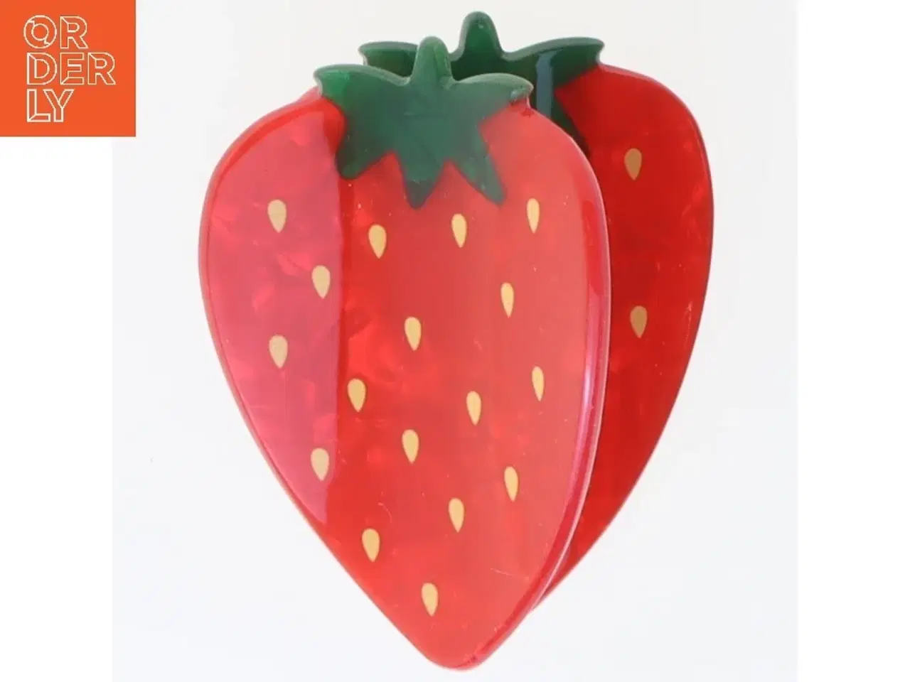 Billede 3 - Jordbær hårspænde (str. 6 cm)