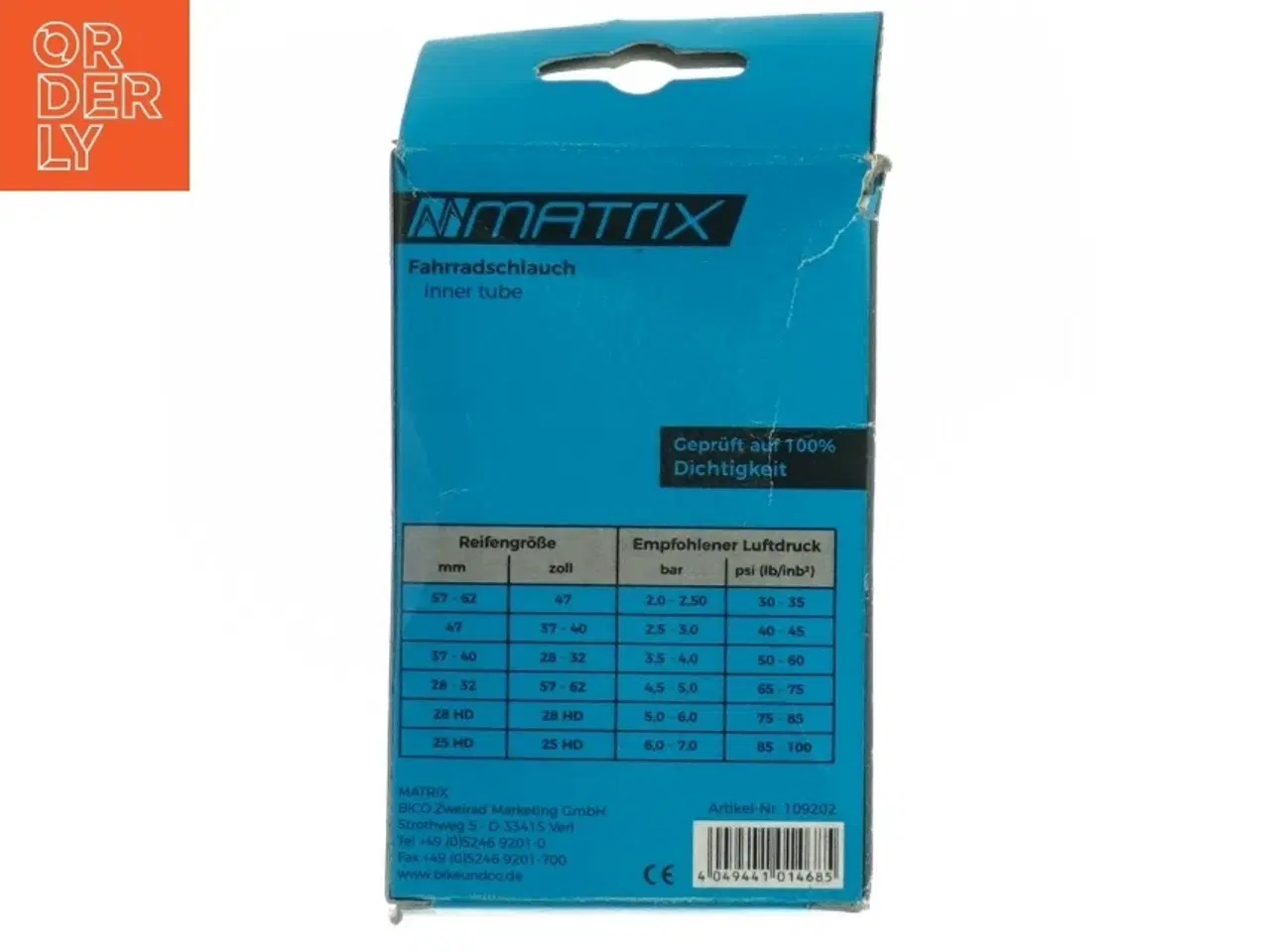 Billede 2 - Cykelslange (str. 18 tommer)