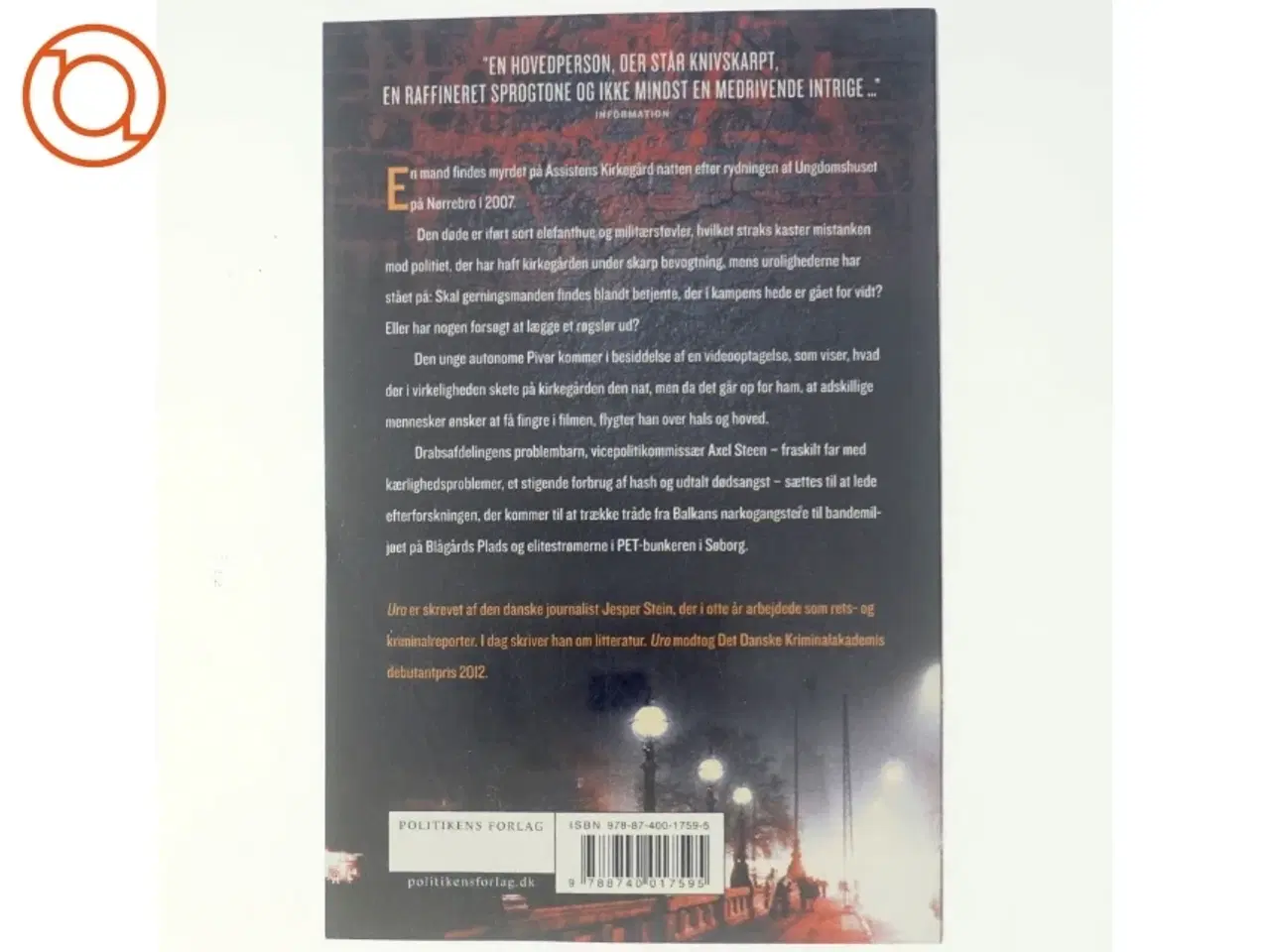 Billede 3 - Uro af Jesper Stein (Bog)