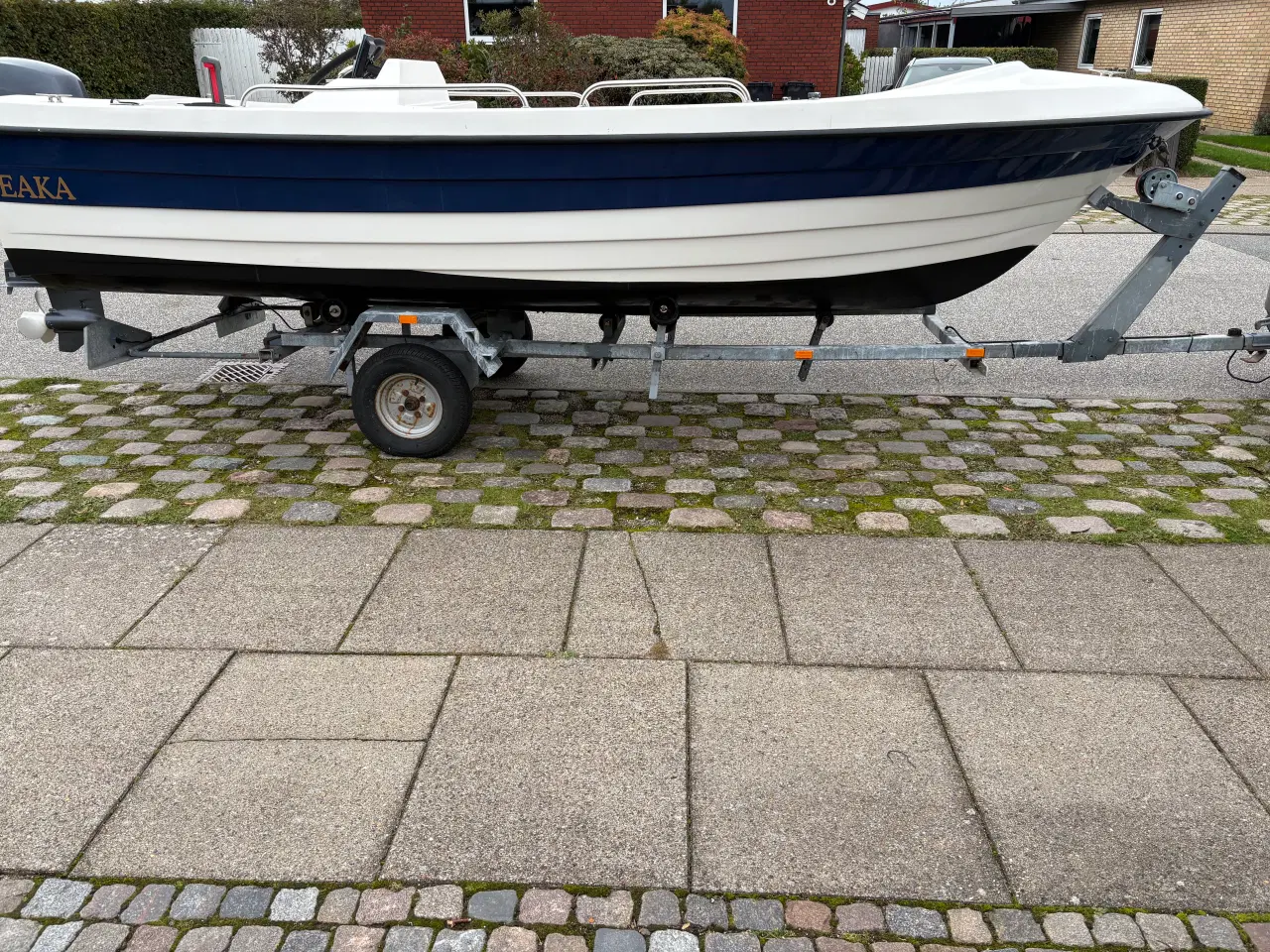 Billede 3 - Styrepultsjolle med 40hk 4takt motor og trailer