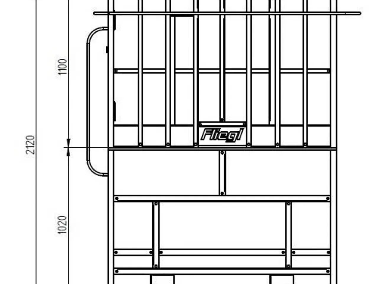 Billede 9 - - - - Fliegl Materialekurv høj