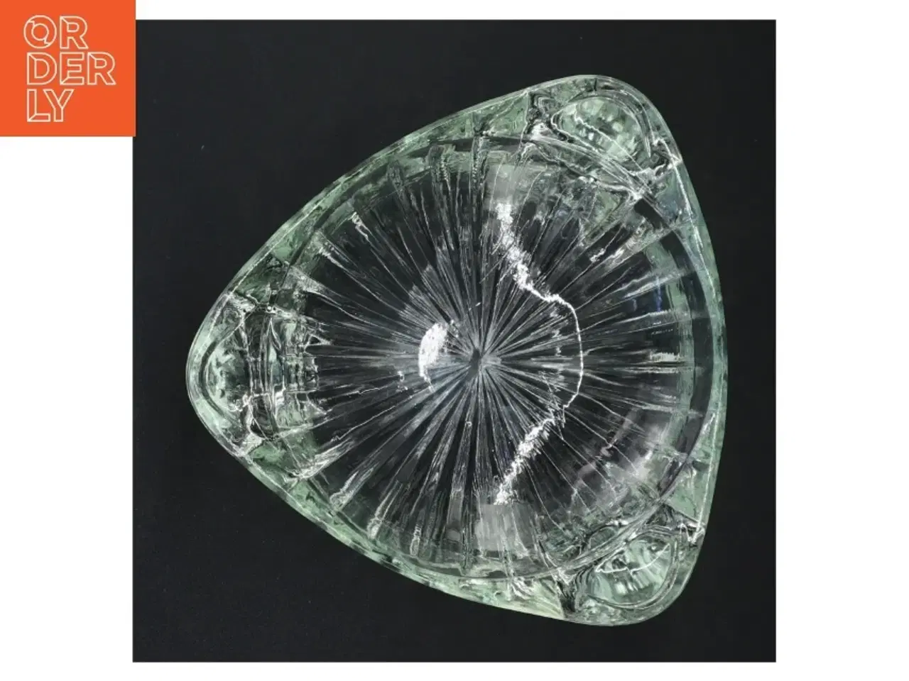 Billede 6 - 2 stk. Stabelbare Vintage art nouveau glasskål på 3 fødder (str. 16 x 5,5 cm)