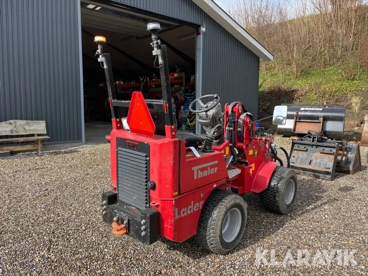 Billede 3 - Minilæsser Thaler KL 222/A med redskaber og ekstra hjul